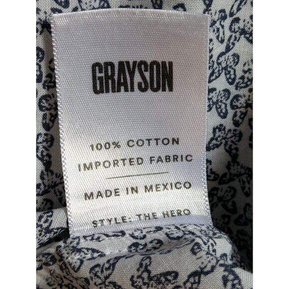 Lot Of 2 Grayson Hero Button Shirt Frank Eileen Sz 2 US Sz Small Butterflies - Picture 6 of 16